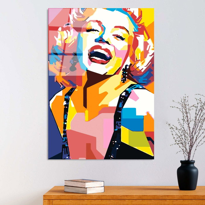 Wallity UV-802 Cuadro Decorativo de Vidrio Templado 70 x 100 cm Multicolor